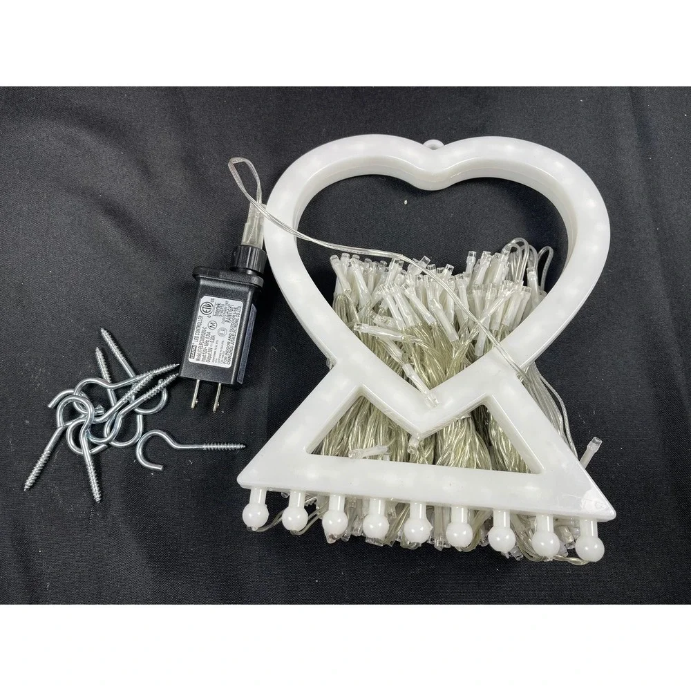 Valentines Day Heart LED‎ String Lights Multicolor Holiday Decoration with Hooks